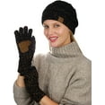thumbnail image 2 of Colorful Confetti Cable Knit Beanie and Anti-Slip Touchscreen Gloves Set, 2 of 4