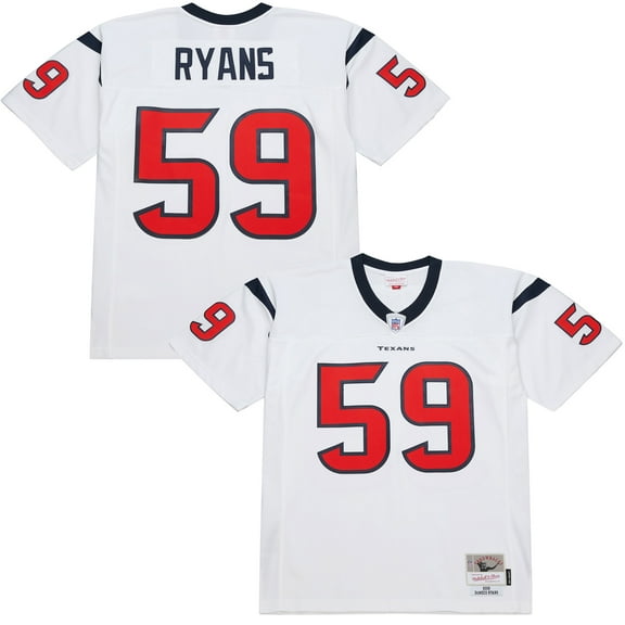 Men's Mitchell & Ness DeMeco Ryans White Houston Texans 2006 Legacy Replica Jersey