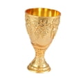 thumbnail image 2 of Copa medieval vintage, vaso para beber, suministros para fiestas, grabado, antigüedades, cumpleaños Oro, 2 of 9