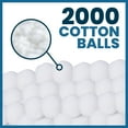 thumbnail image 2 of Oasis Large Cotton Balls, 2000 Bulk Count, Soft & Absorbent Cotton Balls for First Aid, Medical, and Beauty, 2 of 5