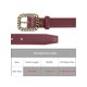 thumbnail image 4 of Cinturón Retro Simple de Cadena con Hebilla Cuadrada para Vestido Abrigo Cinturones Decorativos 103x2.8cm/40.5x1.1" Rojo Oscuro, 4 of 6