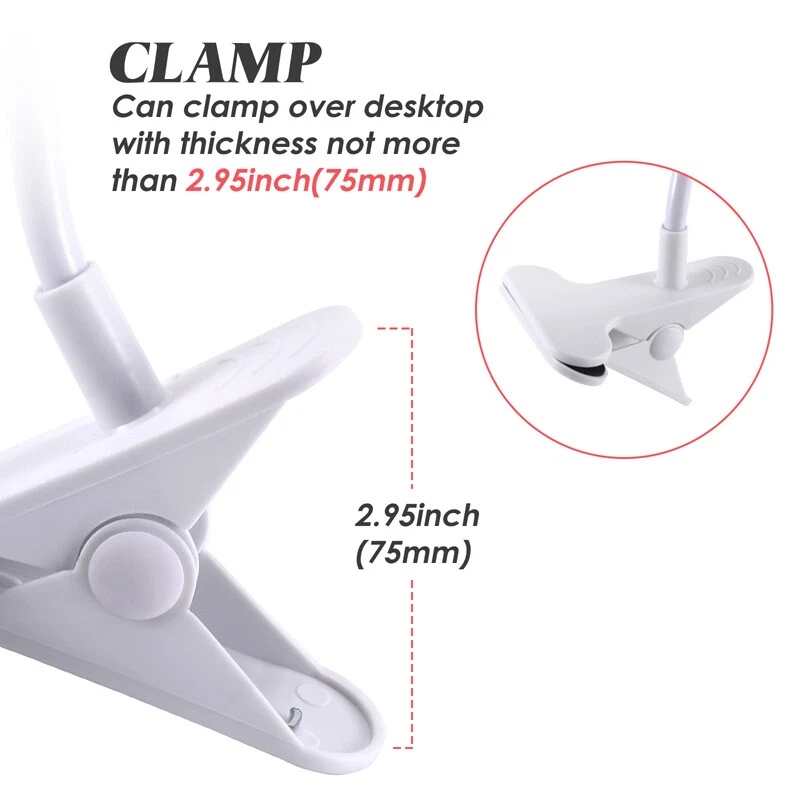 Long Arm Bed Desk Lazy Phone Holder Mount Stand 360 Flexible Universal Bracket