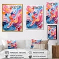 thumbnail image 4 of Designart "Colorful Abstract Liquid Ink II" Abstract Framed Wall Art - Modern Colorful Abstract Liquid Ink Living Room Framed Canvas Art, 4 of 6