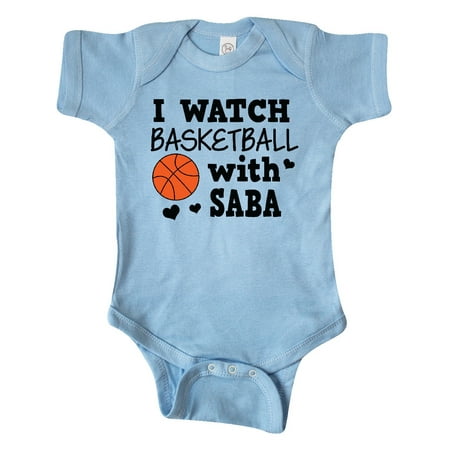 

Inktastic I Watch Basketball with Saba Gift Baby Boy Bodysuit