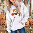 thumbnail image 2 of Kogui Classic Hood Outline Pullover For Girls, Fashion Halloween Holiday Print, Casual Long Sleeve Daily Sweatshirt (White, 6-7 Years), 2 of 6