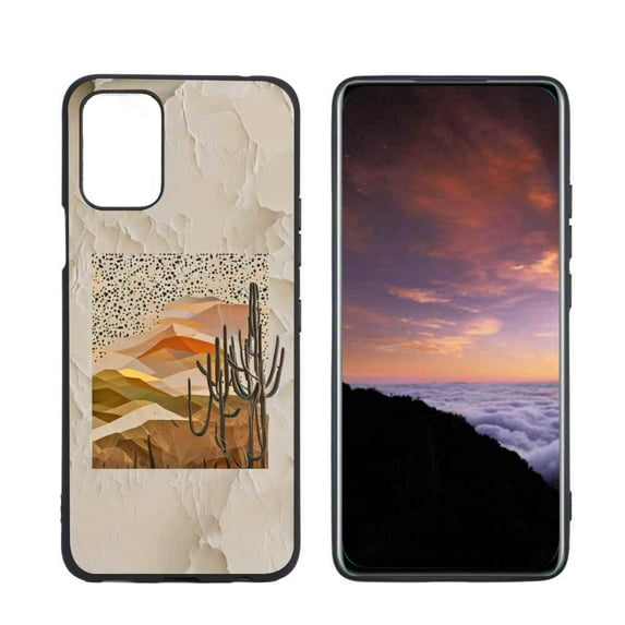 Abstract-desert-sunset-3 Phone Case, Degined for LG K52 Case Men Women, Flexible Silicone Shockproof Case for LG K52