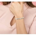 thumbnail image 5 of Savlano 925 Sterling Silver Rope Chain Bracelet for Women & Men - Made in Italy Comes Gift Box, 5 of 6