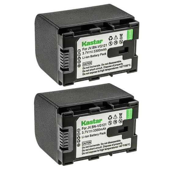 Kastar BN-VG121 Battery 2-Pack Replacement for JVC GZ-EX265 GZ-EX270 GZ-EX275 GZ-EX310 GZ-EX310AU GZ-EX310BU GZ-EX310WU GZ-EX355 GZ-EX350 GZ-EX370 GZ-EX515 GZ-EX555 GZ-EX555BU GZ-EX575 GZ-GX1 Camera
