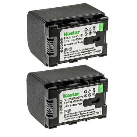 Kastar BN-VG121 Battery 2-Pack Replacement for JVC GZ-MS110BUS GZ-MS110U GZ-MS118 GZ-MS150 GZ-MS210 GZ-MS210AEK GZ-MS210AEU GZ-MS210BEU GZ-MS210BUC GZ-MS210SEK GZ-MS210SEU GZ-MS210U GZ-MS215 Camera