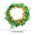 thumbnail image 3 of St. Patrick's Day Wreath Shamrocks Wire Wreath Decorations Green Irish Saint Patty Party Decorations for Front Door Home Garden Party, 3 of 6