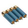 thumbnail image 1 of Plug 4PCS Preffair/R1722 Audio Connector Gold Plated Self Locking Solderless  Connector, 1 of 7