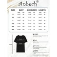 thumbnail image 6 of Anbech Heart Printed T-Shirt for Women Casual Graphic Junior Girls Short Sleeve Tee Tops with Crew Neck, 6 of 12