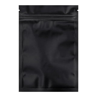 50 Pack Black Mylar Bags - 4x6 Inch Extra Thick 4.7 Mil Small Resealable  Bags Foil Stand Up Zip Pouch Packaging Baggies for Food, Candy, Cookies 