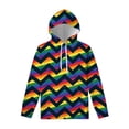 thumbnail image 4 of Sweat à Capuche Motif Rayures pour Hommes Femmes Imprimé 3D LGBT Gay Pride Manches Longues Sweat à Capuche Pull de Rue, 4 of 5