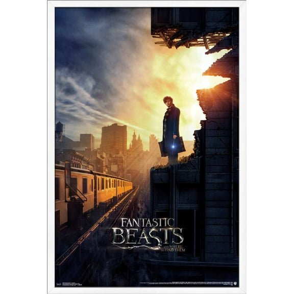Fantastic Beasts And Where To Find Them - One Sheet Wall Poster, 22.375" x 34", Framed
