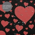 thumbnail image 6 of XMXY Red Hearts Long Shower Curtains, Waterproof Weighted Thick Bathroom Curtain with 12 Plastic Hook, 72x72 Inch, 6 of 8