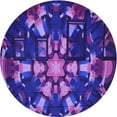 thumbnail image 1 of Ahgly Company Machine Washable Indoor Round Transitional Bright Purple Area Rugs, 3' Round, 1 of 7