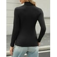 thumbnail image 5 of Zeagoo Women's Turtleneck Long Sleeve Tops Lightweight Base Layer T-Shirts Solid Slim Fit Thermal Top, 5 of 5