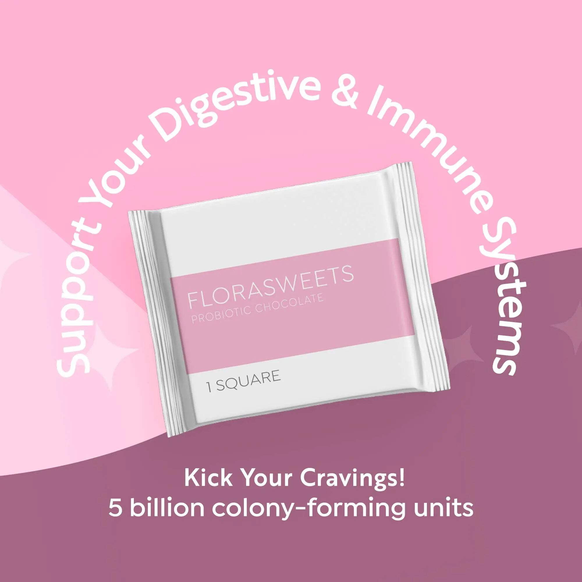 Florasweets Probiotic Chocolate 5 Billion CFU - Revival Point - 3 Bags - Gut Health