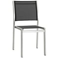 thumbnail image 4 of Modway Shore 7 Piece Outdoor Patio Aluminum Dining Set in Silver Black, 4 of 8