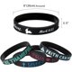 thumbnail image 4 of Pulseras inspiradoras de silicona con versículos de la Biblia, pulseras de goma de fe, grandes regalos religiosos cristianos para hombres y mujeres, 4 of 4