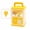 A005- Yellow, variant on Plastic Piggy Bank for Student Electronic Money Safe for Student High Capacity Yellow Key Lock Money Box for Cash Saving 1 Pack