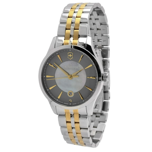 Alliance Grey Dial Two-tone Ladies Watch 241753