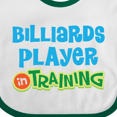 thumbnail image 4 of Inktastic Billiards Player in Training Boys or Girls Baby Bib, 4 of 4