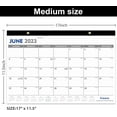 thumbnail image 4 of Desk Calendar 2023-2024: Monthly Pages 17 x 11-1/2 Inches Runs from Jan. 2023 through Jun. 2024 - 18 Monthly Desktop Calendar with Julian Dates for Home, School and Office, 4 of 7