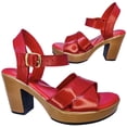 thumbnail image 2 of Huarache Cómoda Plataforma Moda Piel Cabra Tacon 9.0 cmR14 22-27 Rojo, 2 of 5
