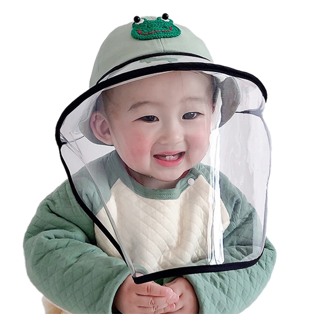 baby cap with face shield