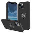 thumbnail image 2 of For Google Pixel 8 5G Hybrid Military Grade with Flat Metal Ring Stand 360° Rotation Kickstand Hard PC Back Slim Fit Phone Case Cover by Xpression - Black, 2 of 8