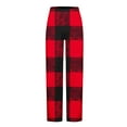 thumbnail image 4 of Red Mens Print Loose Fit Spandex Pants Pajama Pjs for Mens Casual Thin Plaid Straight Leg Long Leg 2025 Clothing Trendy S, 4 of 5