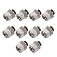 thumbnail image 4 of Male Thread Straight Through Quick Plug Connector,Externally Pneumatic Quick Plug Trachea Connector Quick Connect Air Hose Fittings Plug True Excellence, 4 of 8