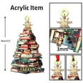 thumbnail image 3 of Christmas Pendant Christmas Book Festival Decoration Pendant 2D Acrylic Print Pendant Christmas Pendant Party Decoration Stain Glass Birds Popcorn Garland Small Chain for Manifestation Beads Ornament, 3 of 4