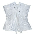 thumbnail image 3 of Grebrafan Underbust Corsets Women Gothic White 4XL, 3 of 5