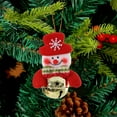 thumbnail image 6 of yulier Christmas Bell Ornaments, Cute Santa Claus Snowman Reindeer Bear Doll Christmas Character Hanging Ornaments Bell Pendant Christmas Tree Decorations Xmas Gifts, 6 of 6
