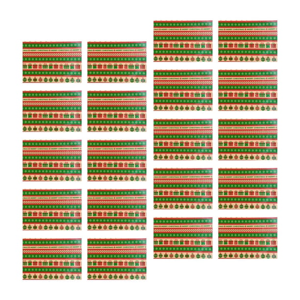 20 piezas de papel de regalo de Navidad, papel de regalo, hojas de papel de regalo de flores finas para manualidades de bricolaje para