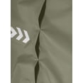thumbnail image 5 of Men's Lightweight Windproof Sleeveless Golf Vest Full Zip Stand Collar Athletic Gilet with Reflective Print Rear Zipper Pocket Dark Gray Green S, 5 of 6