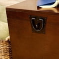 thumbnail image 5 of SEI Furniture Wood Espresso Square Pyramid Trunk End Table, 5 of 7