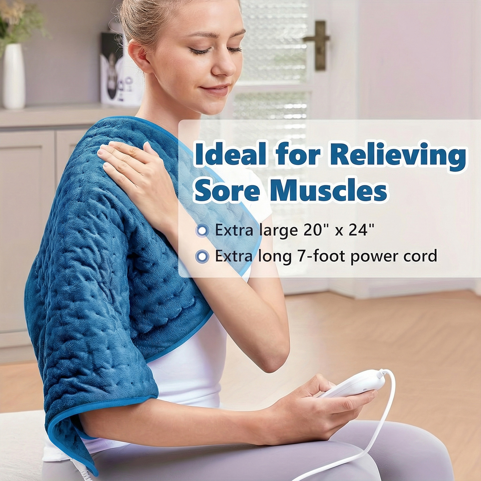 InfLuvRealm Extra Large Electric Heating Pad 20x24 photo 3
