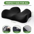thumbnail image 5 of Lolsea Seat Cushion, Memory Foam Office Chair Cushion, Ergonomic Seat Cushion for Sciatica, Tailbone, Black, 5 of 7