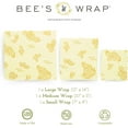 thumbnail image 2 of Beeswax s for Food - 3 Pack of Assorted Beeswax s - Small, Medium & Large - Made in USA Reusable Natural Food - Honeycomb Print, 2 of 4