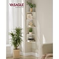 thumbnail image 2 of Soporte de pared para esquina VASAGLE, 5 niveles, flotante, rústico, blanco, 2 of 6