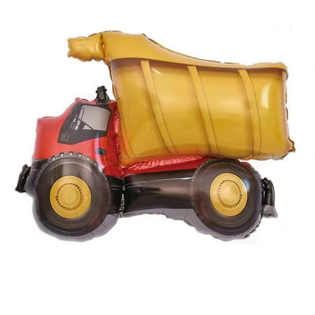 Dump Truck Shaped Mylar Foil Balloon for Construction-Themed Celebrations
