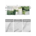 thumbnail image 4 of Valances for Windows Abstract Watercolor Rod Pocket Cafe Window Treatments Valance Curtains for Kitchen Bathroom Laundry Basement Windows 60"x18", 4 of 9