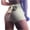 Beige, variant on Women Workout Yoga Shorts Tie Back Bow Shorts Solid Tummy Control Gym Shorts Bubble Gym Shorts Butt Lift Leggings Pants
