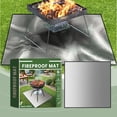 thumbnail image 6 of Flame Retardant BBQ Fireproof Mat, Outdoor Grill Fire Resistant Pad, High Performance Safety Mat, Effective Fire Protection for Patio Grill Camping Outdoor Use, 6 of 9