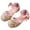 Gold, variant on EnJoCho Children's Girls Dress Shoes Gold Glitter Princess Sandals Spring Summer Baotou Sequin Flat Leather Shoes Dance Shoes Little Girl Party Shoes