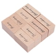 thumbnail image 2 of MasteelfCA 1Pc Wooden Seal Portable Greeting Stamp Creative English Letter Stamp for Scrapbooking Craft Diary (Week Pattern), 2 of 4